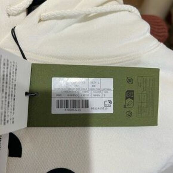 Men's Gucci FIRENZE 1921 cotton hoodie interlocking G/web stripe small/medium - Picture 12 of 16